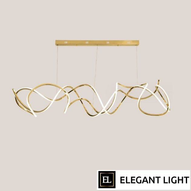 Светильник подвесной ElegantLight DZN-12909 ЗОЛОТО D1500/H1500/1/LED/30W/4500K 24-03