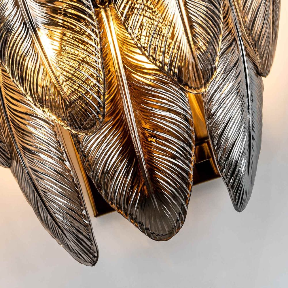 Настенный светильник 27*18 см, 2*Е14 MODELUX ML.20202.2 BS латунь