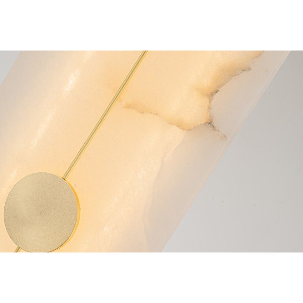 Бра 5-40 см, 1*LED*24W, 3000K, Belfast Ravenhill 3220 BR MB, Латунь