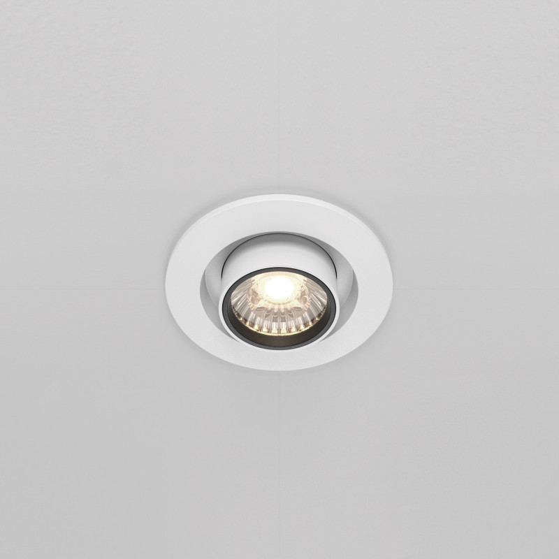 Встраиваемый светильник 9,5*9,8 см, LED*10W, 4000 К, Hidden DL045-01-10W4K-W Maytoni Downlight, Белый