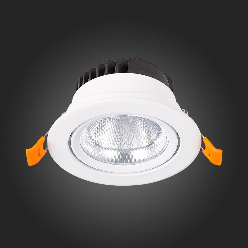 Встраиваемый светильник 11 см, 10W 3000K ST LUCE Встраиваемые светильники ST211.538.10.36 Белый