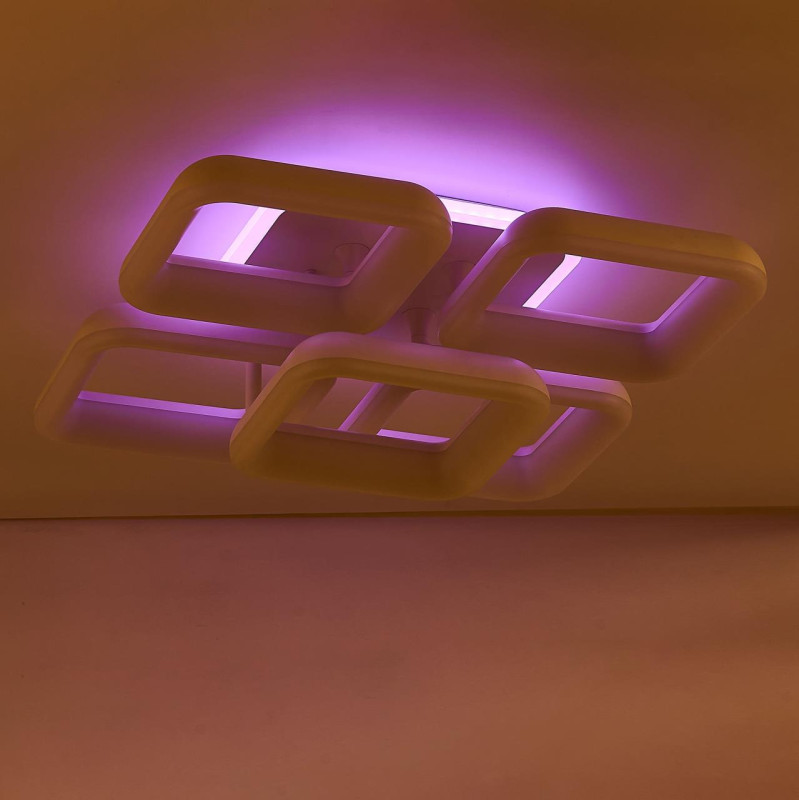 Светильник 55 см, 75W, 3000-5500K с Алисой Citilux Паркер Смарт CL225A250E RGB, белый