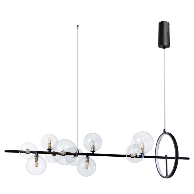 Подвесная люстра 120 см Arte Lamp Saturn A7790SP-50BK черная