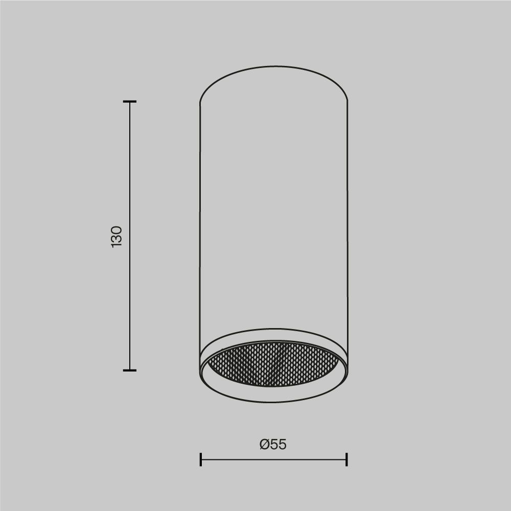 Светильник *5,5*-13 см, 1*GU10*10W, Maytoni Technical Focus C010CL-01W-N, Белый