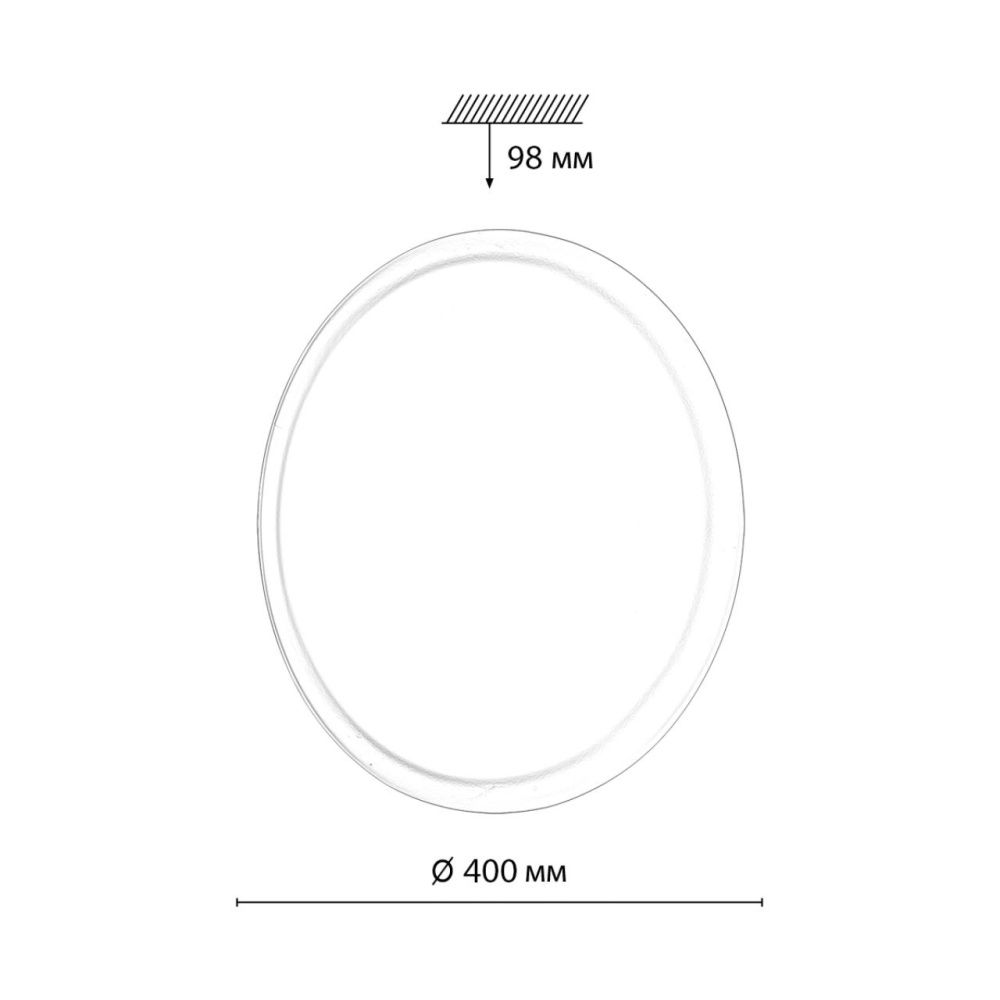 Светильник *40*-9,8 см, 1*LED*48W, 3000-6000K, Sonex JOLLY 7776/DLN, белый