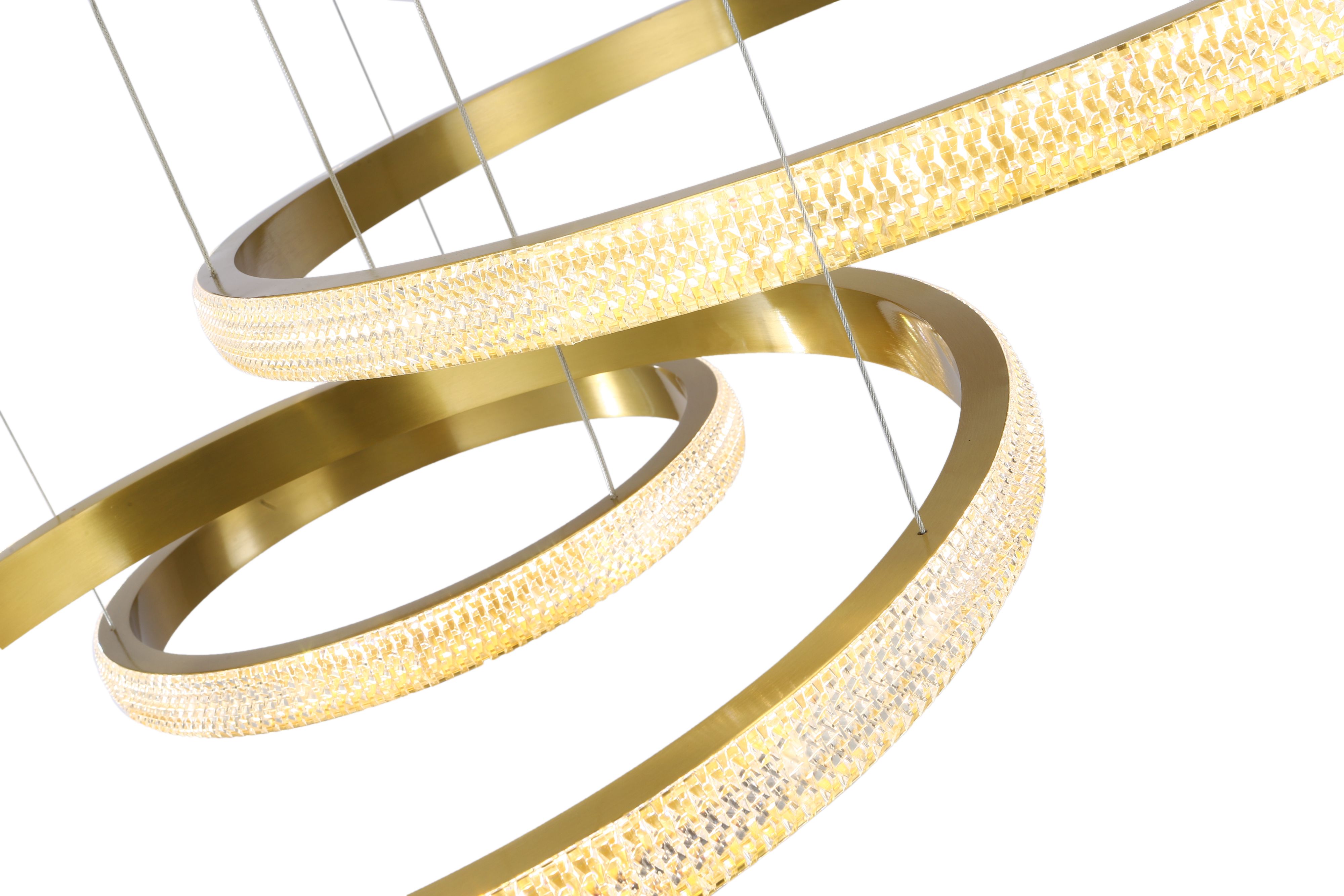 Светильник подвесной 40/60/80 см, LED 114W 3000/4000/6000K бронза Zortes Lidia ZRS.30110.114