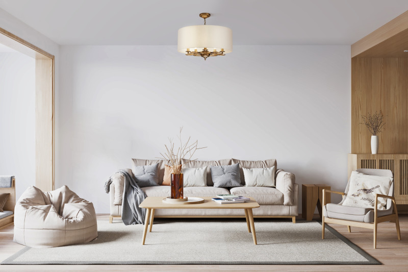 Подвесная люстра Maytoni Anna H007PL-05G, кремовый, диаметр 62см