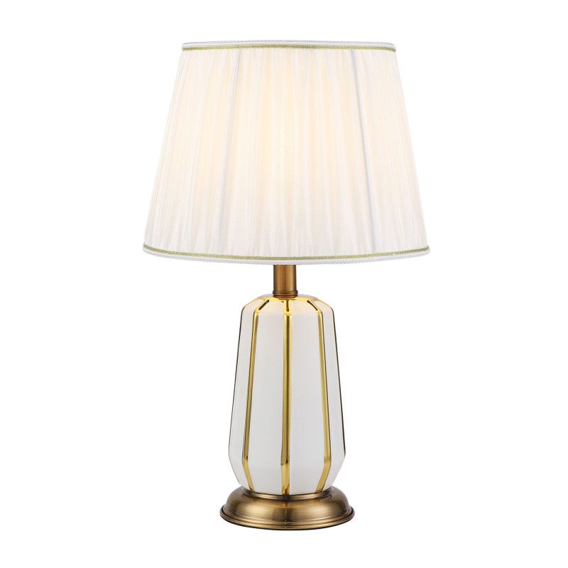 Настольный светильник 30*30* см, Е27 1x60ВтW, , Белый, Золото MODELUX ML.6063.01TL WH