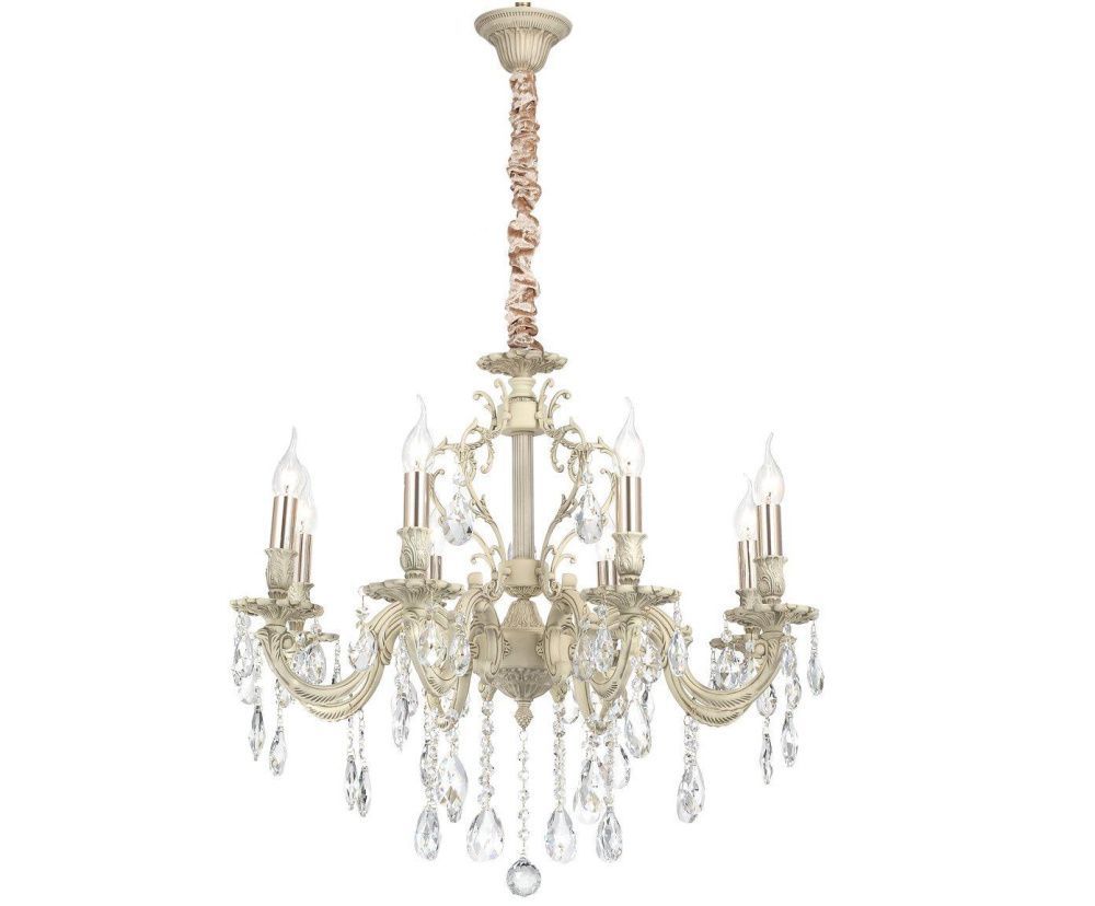 Люстра *71*104 см, 8*E14*60W, Lucia Tucci Barletta BARLETTA 1730.8 cream white, белый