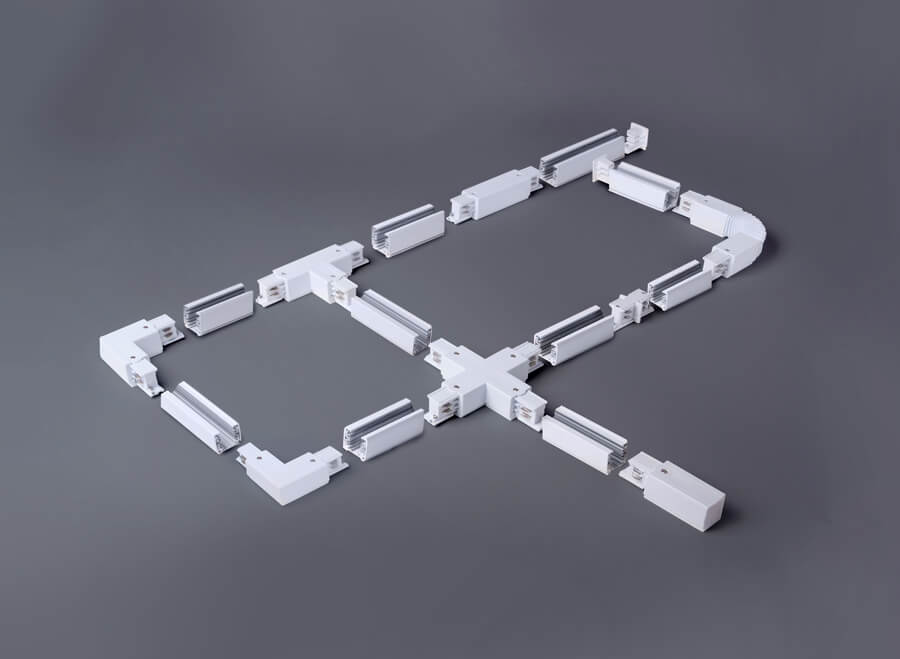 Гибкий коннектор для трехфазного шинопровода белый TRC-1-3-FLEX-WH Elektrostandard