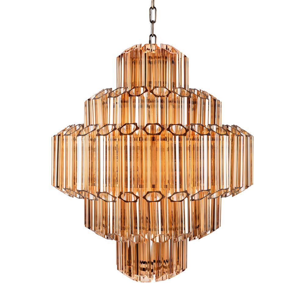 Подвесная люстра 60 см, Loft IT Celebration 10579/600 Amber, бронза