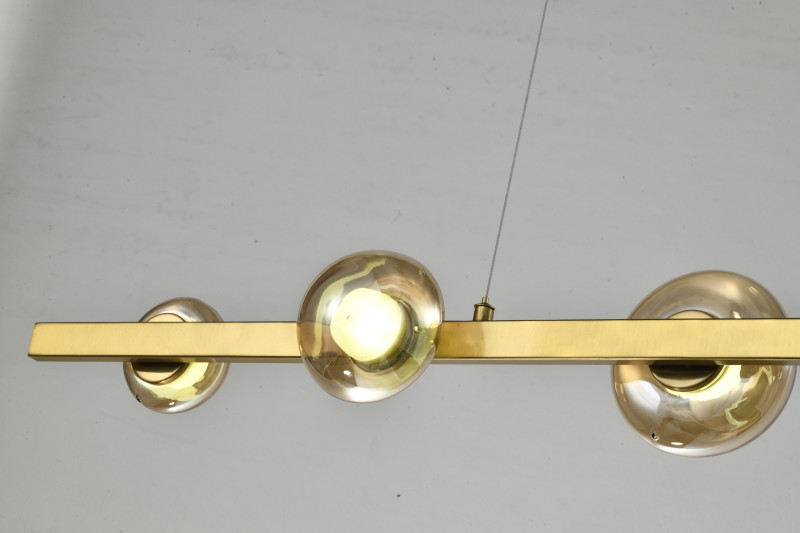 Подвесной светильник 120**150 см, LED, 24W, 3000K-6000K Zortes Fritto ZRS.1215.06, латунный