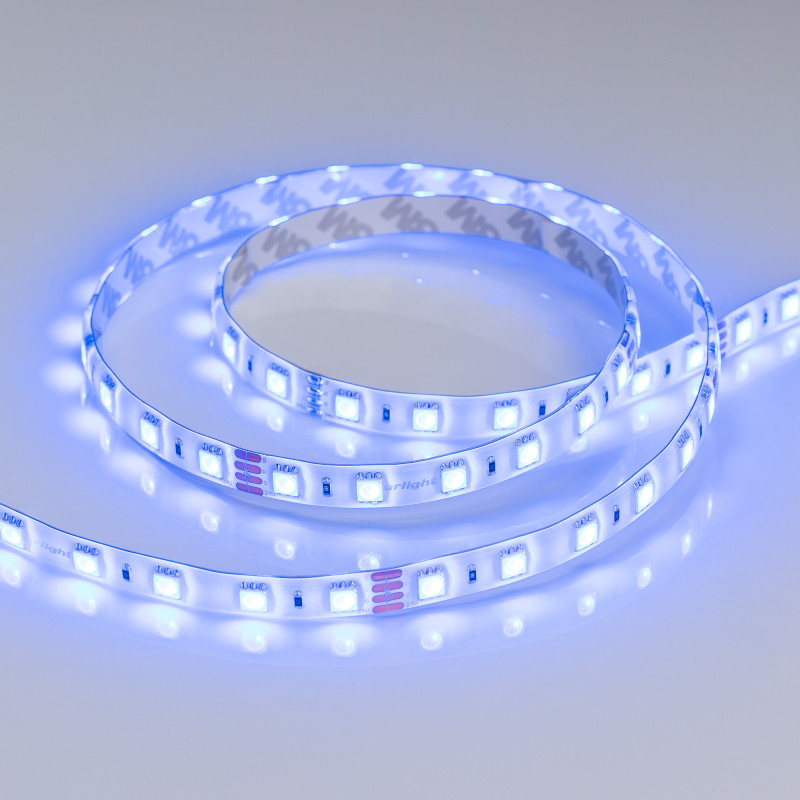Лента герметичная RTW-SE-B60-10mm 24V RGB (14.4 W/m, IP65, 5060, 5m), Arlight 014794(2). Цена указана за 5 метров. Продается кратно 5 метрам.