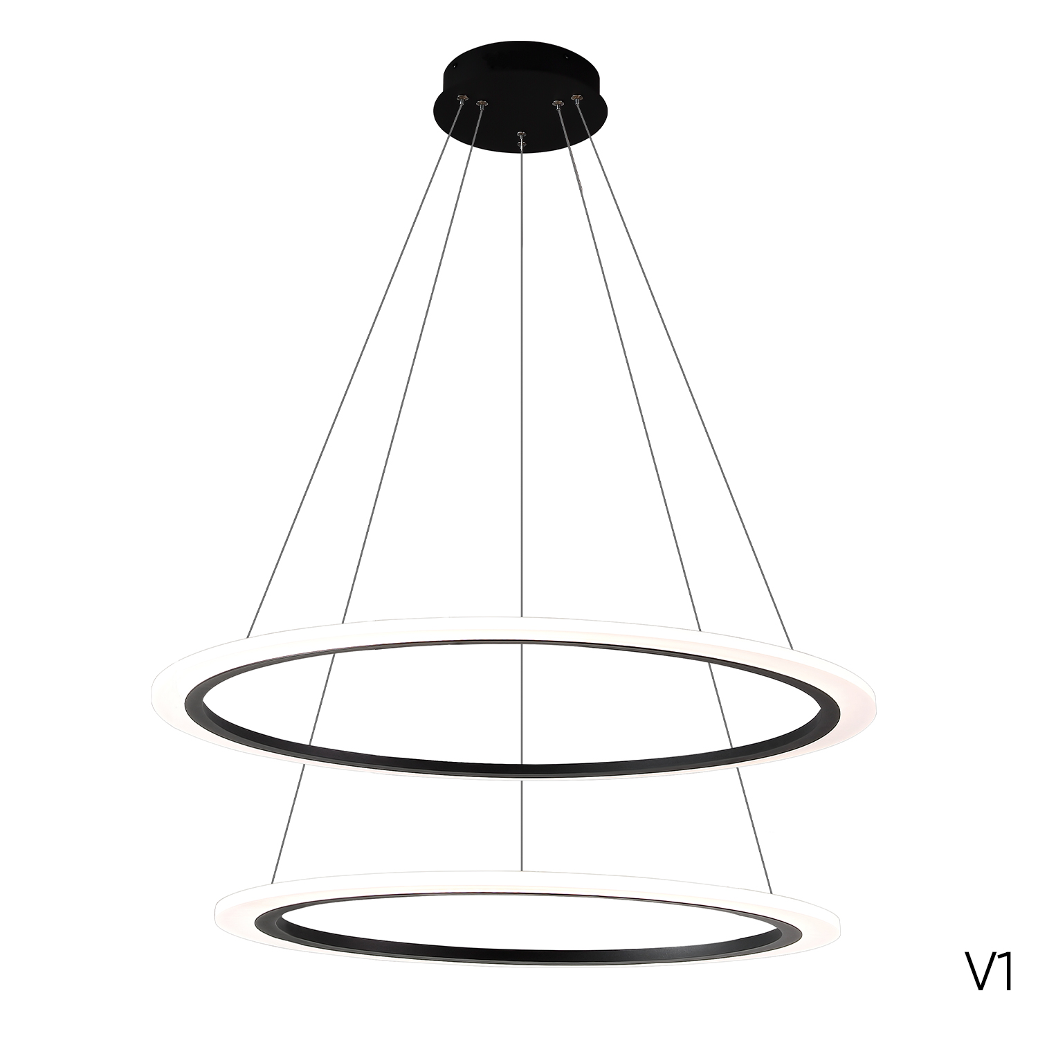 Люстра 120 см LED 53W 3000-6300K Crystal Lux MANZANA SP53W LED BLACK черный
