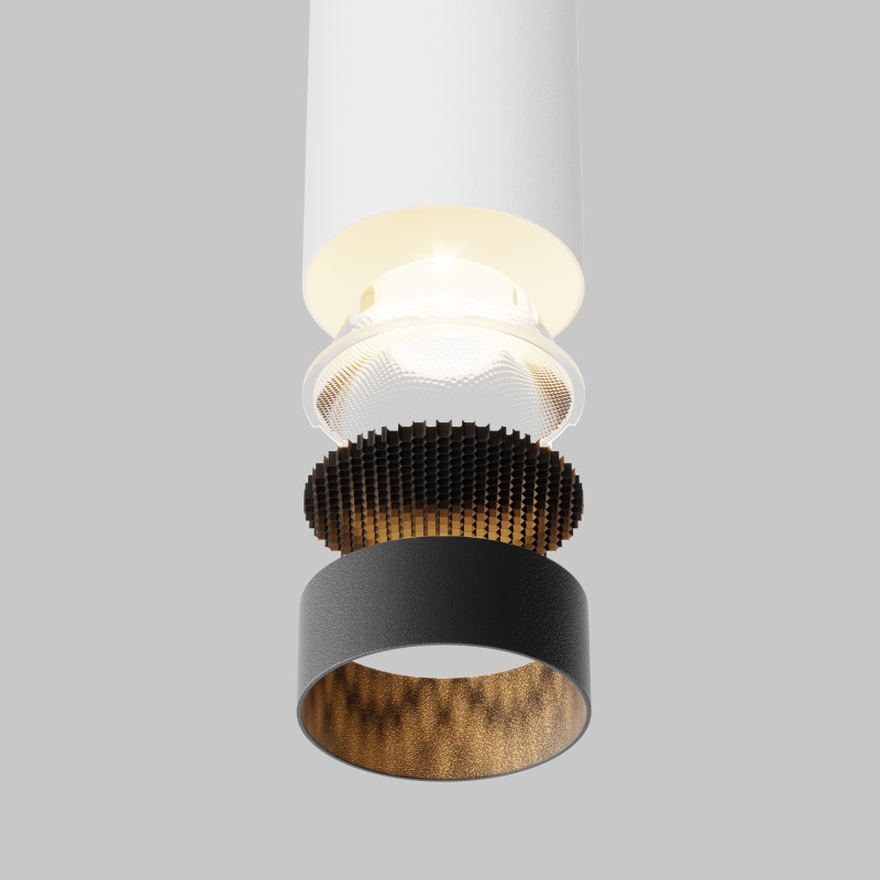 Подвесной светильник  5,2*30 см, LED 12W, 3000К, Белый Maytoni Focus LED P072PL-L12W3K-1
