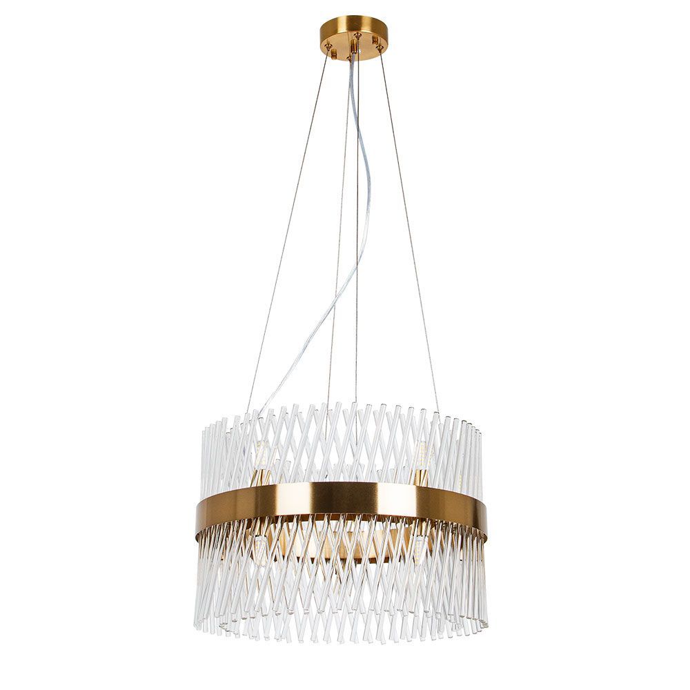 Люстра **29-109 см, 10*G9*40W, Arte Lamp Acapulco A1073LM-10PB, Полированная медь