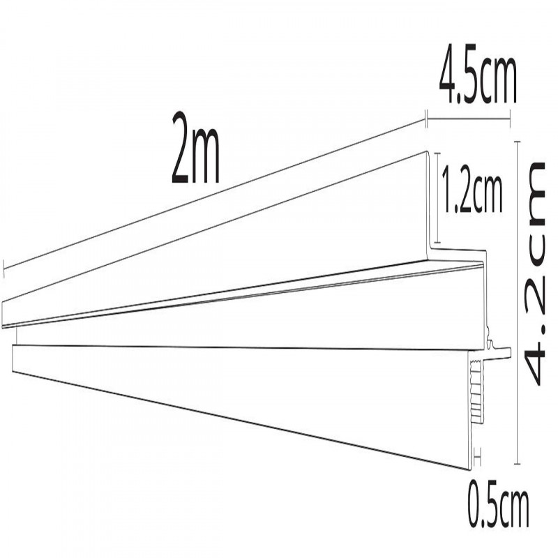 Профиль 200 см Arte Lamp GAP  A610206 черный