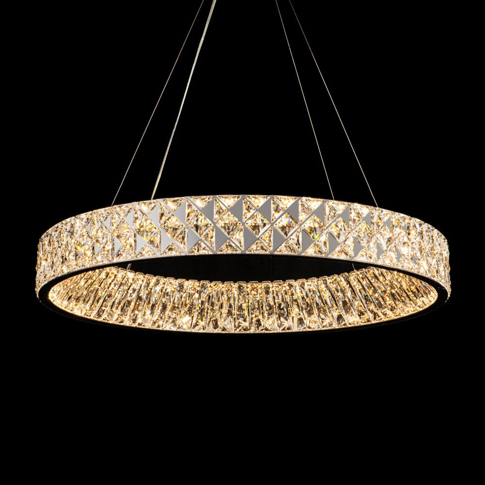 Люстра *80*10 см, LED*89W, 3000-6000K, Modelux  ML.335.800 CR, Хром