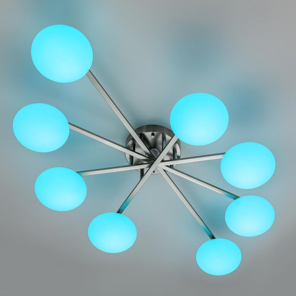 Светильник 110 см, 96W, 3000-5500K, Citilux ATMAN SMART CL226A181 LED RGB, матовый хром