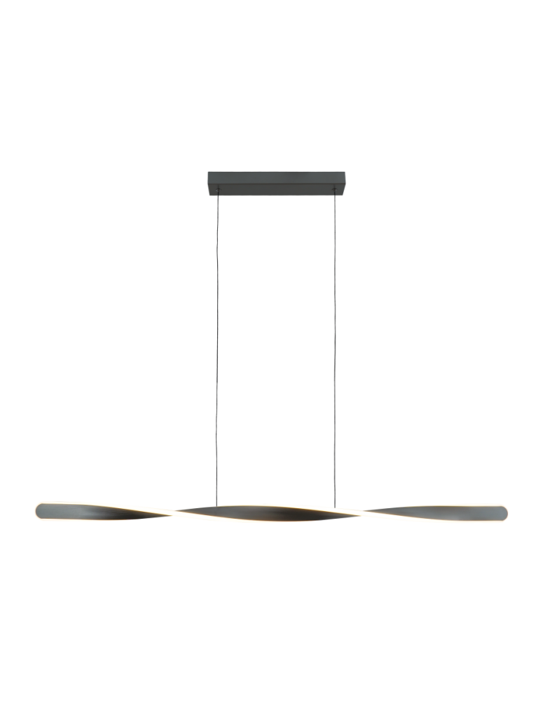 Подвесная люстра 120 см, 42W, 3000K, Lightstar Torino 615099, темно-серый