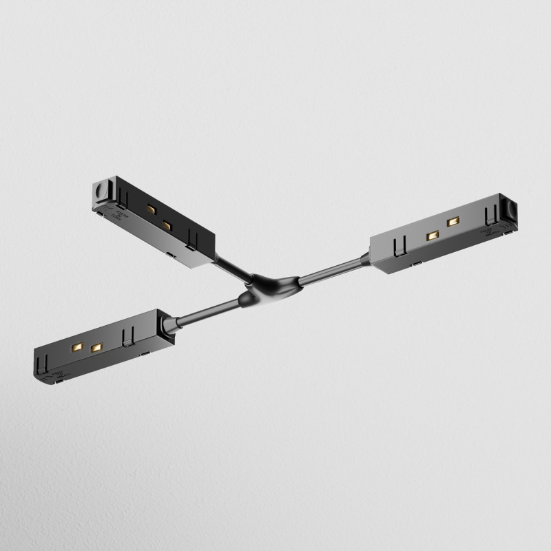 Коннектор питания Т-образный Maytoni Technical Magnetic track system Gravity TRA004CWT-22B черный