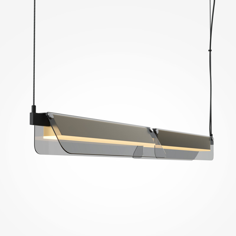 Линейный светильник 93*12*312 см LED, 20W, 3000К, Maytoni FLAT MOD296PL-L20BS3K черный