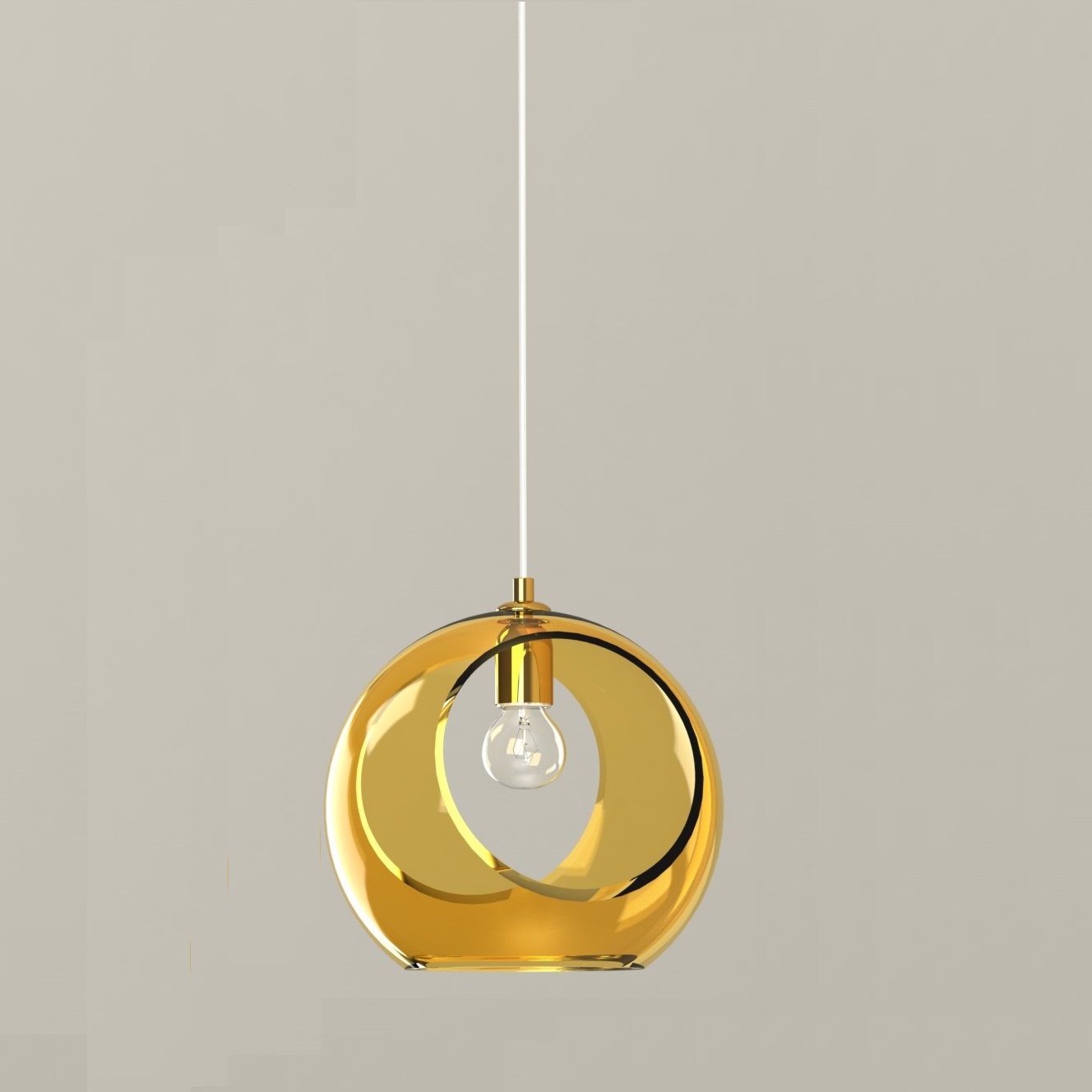 Люстра Art Glass ALIA 02 B – CH, желтый или цвет на выбор, диаметр 30см