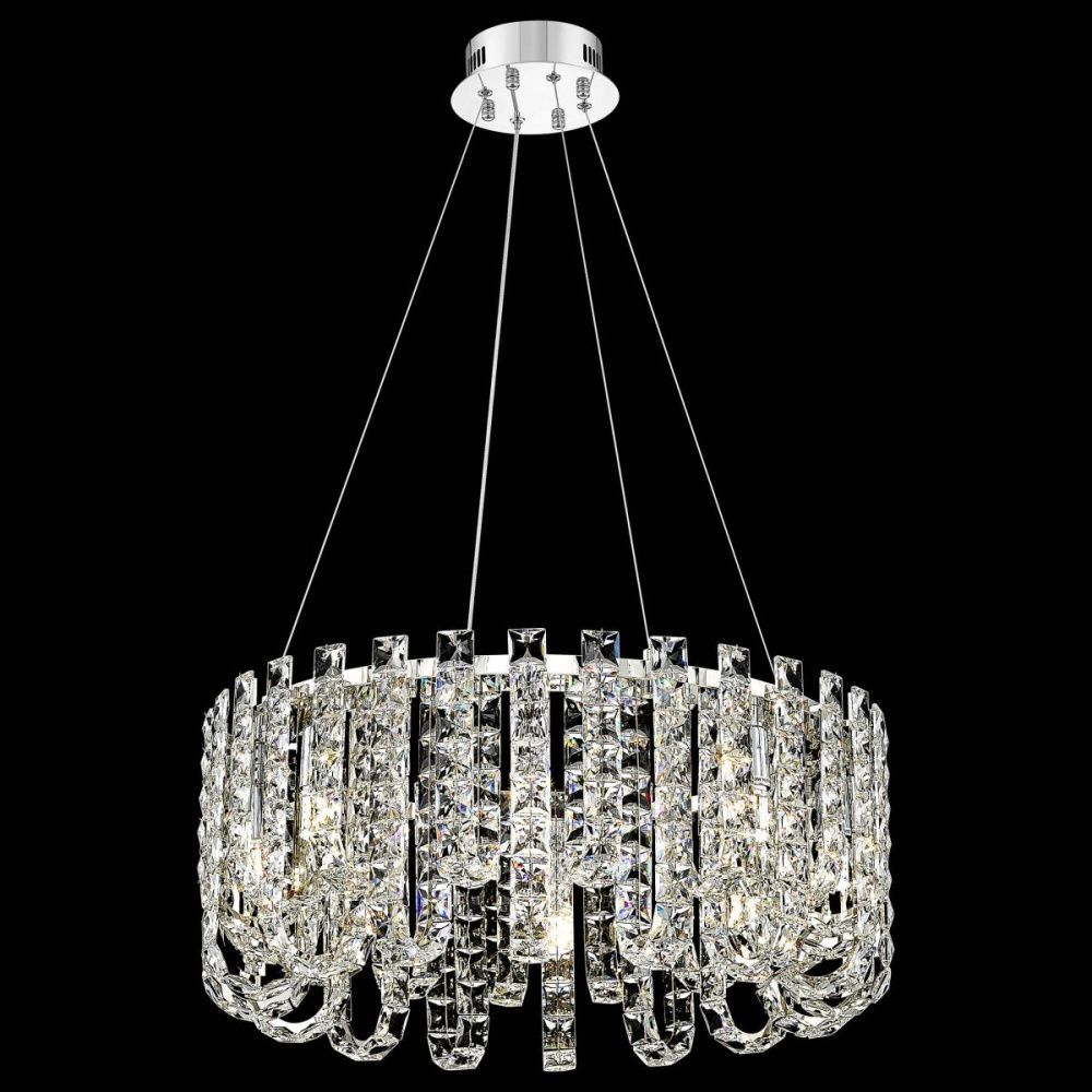 Подвесная люстра 60 см, Wertmark Cheryl WE101.08.103, хром