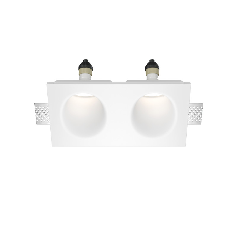 Встраиваемый светильник 24*12*6,5 см, 2*GU10, 12W, Maytoni Technical Gyps Modern DL002-WW-02-W белый