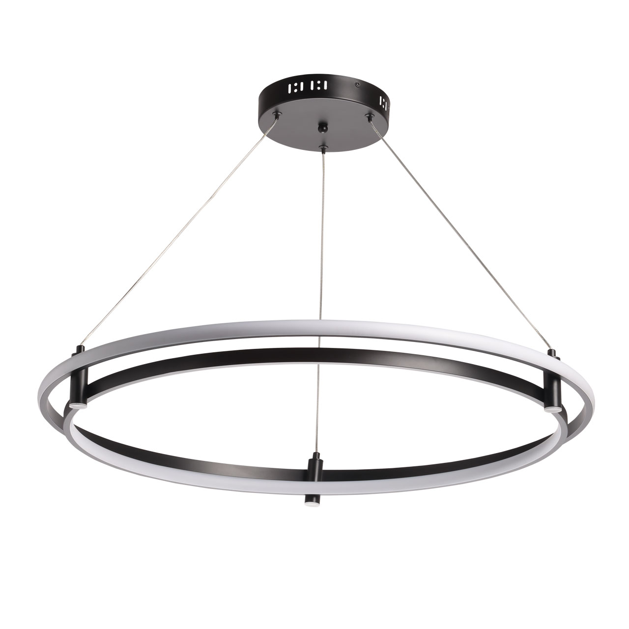 Люстра с пультом 80*145 см, LED*75W черный/белый De Markt Ральф 675014802
