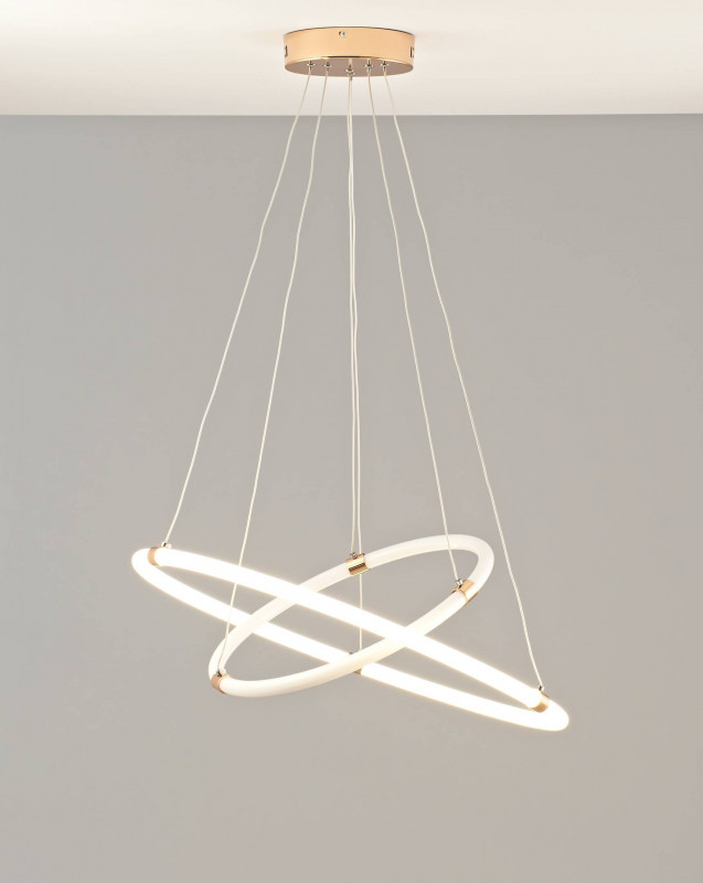 Подвесной светодиодный светильник 60*100 см, LED 73 W, Moderli Lama V2914-PL Золотой