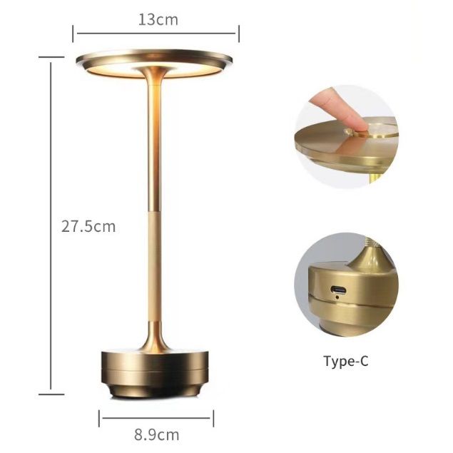 Светильник DZN-5692 БРОНЗА  D90/H175/1/LED/5W/2800-6500K фонарь с аккумулятором для пикника PICNIC 25-01