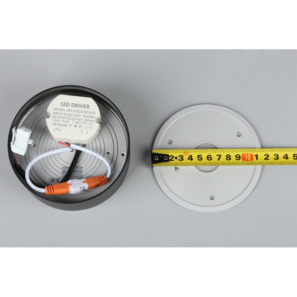 Светильник 12 см, 12W, 4000К Omnilux Salentino OML-100919-12 черный