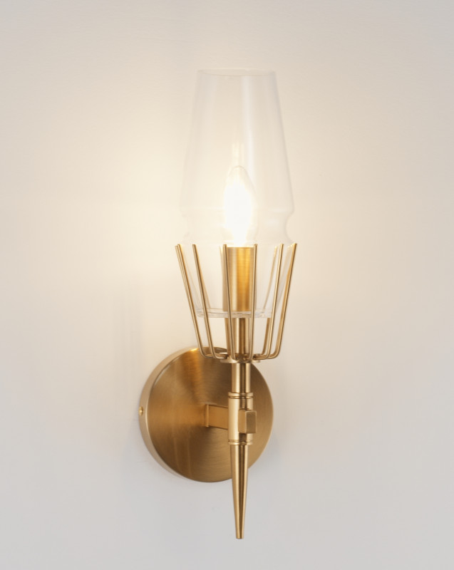 Бра 15*41 см, E14 40 W, Moderli Stella V10361-1W Латунь