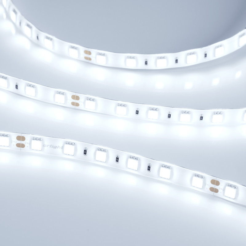 Лента RTW 2-5000SE 24V Cool 2x (5060, 300 LED, LUX) (Arlight, 14.4 Вт/м, IP65) 016847. Цена указана за 5 метров. Продается кратно 5 метрам.