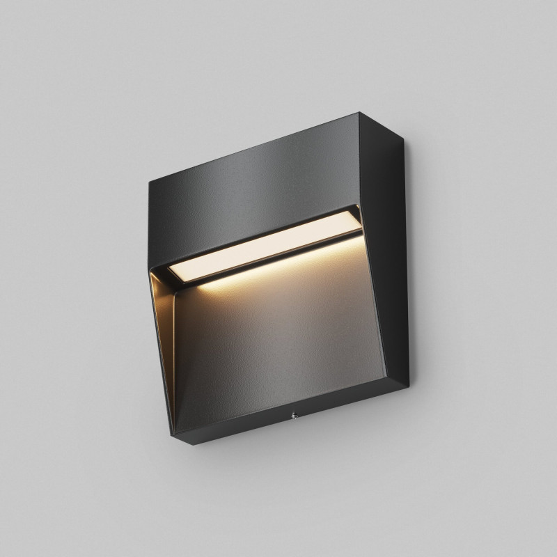 Подсветка для лестниц 11*11 см, LED 3W, 3000К, Черный Maytoni Mane O047SL-L3B3K