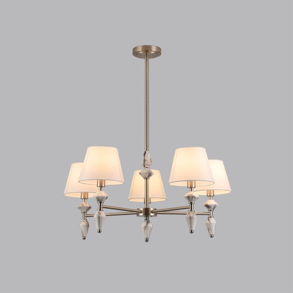 Люстра *72*78-78 см, 5*E14*40W, Lumion Vermont LUM8274/5, стальной; серебристый