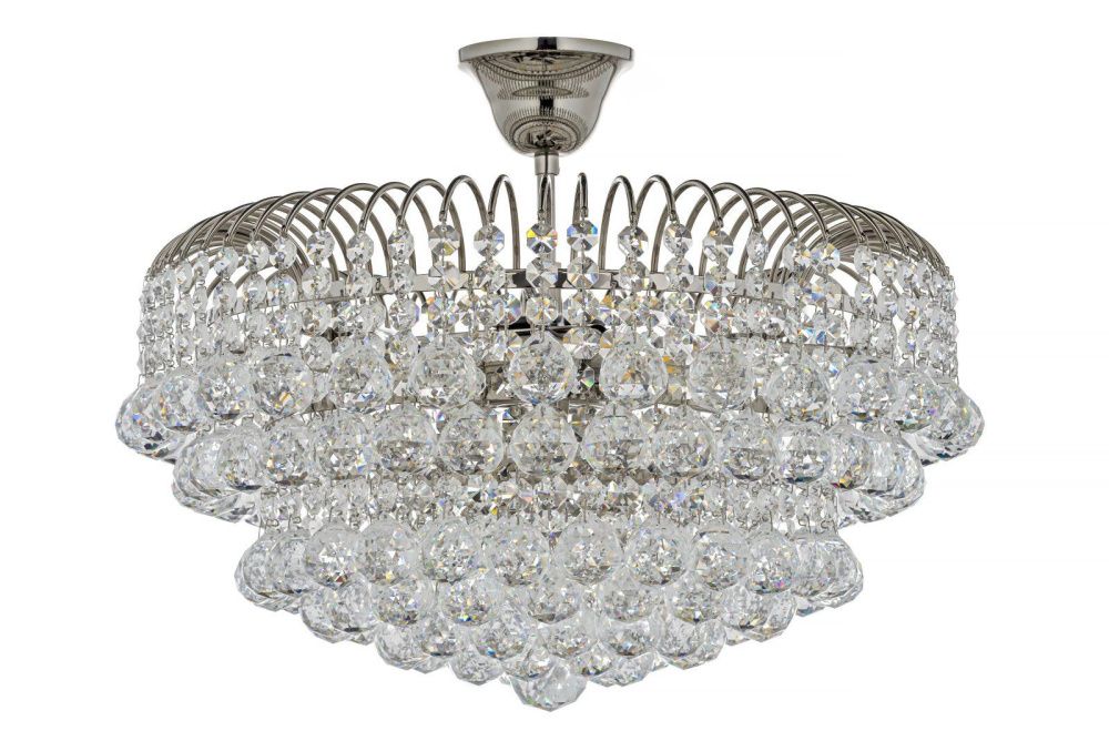 Люстра потолочная *40*30 см, 5*E14*40W, Arti Lampadari Empoli Nickel Empoli E 1.2.40.100 N, никель