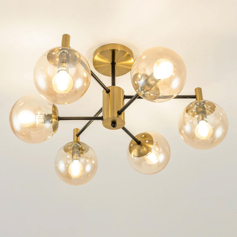 Люстра 54 см Citilux Шарлиз CL143163 бронза/черный