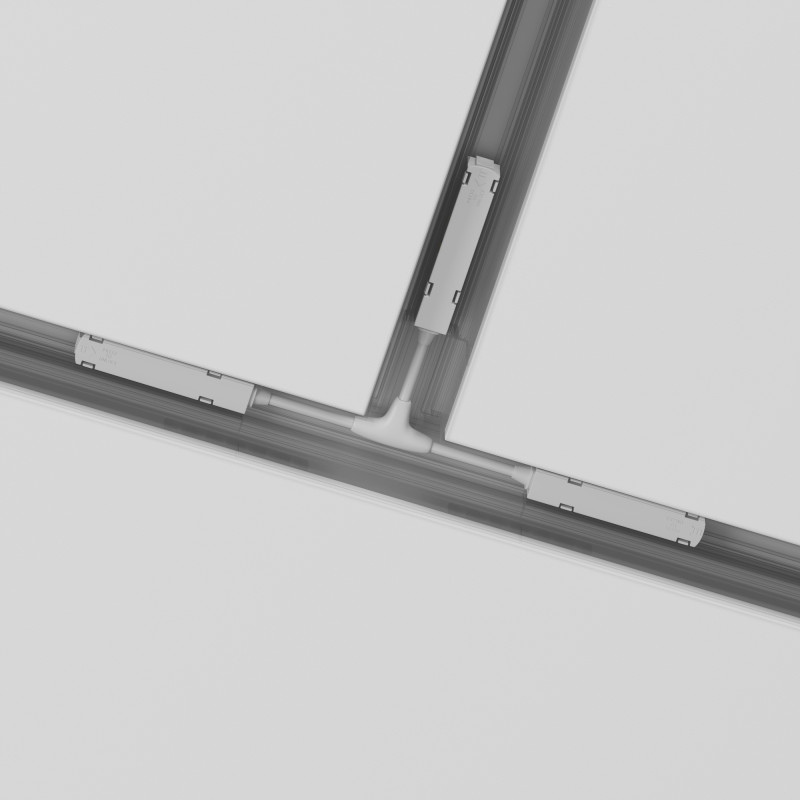 Коннектор питания Т-образный Maytoni Technical Magnetic track system Gravity TRA004CWT-22W белый