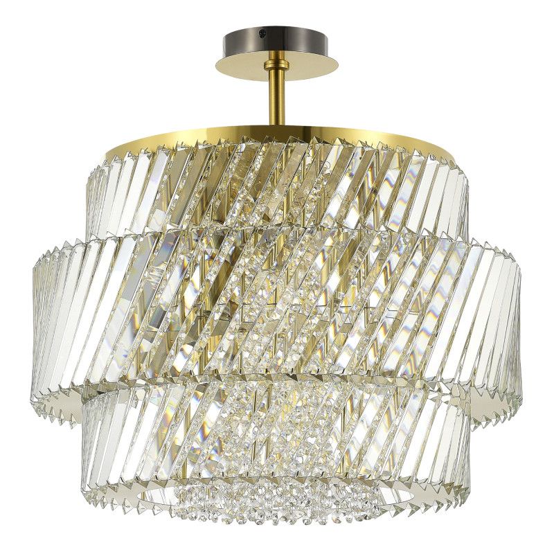 Люстра на штанге *55*53 см, 12*E14*40W, ST-Luce RITZ SL6138.313.12, латунный