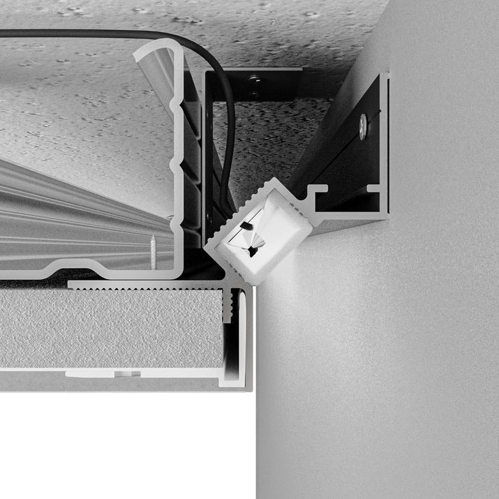 Профиль для светодиодных лент 5*200*5 см, Arte Lamp Gap A670206, Чёрный