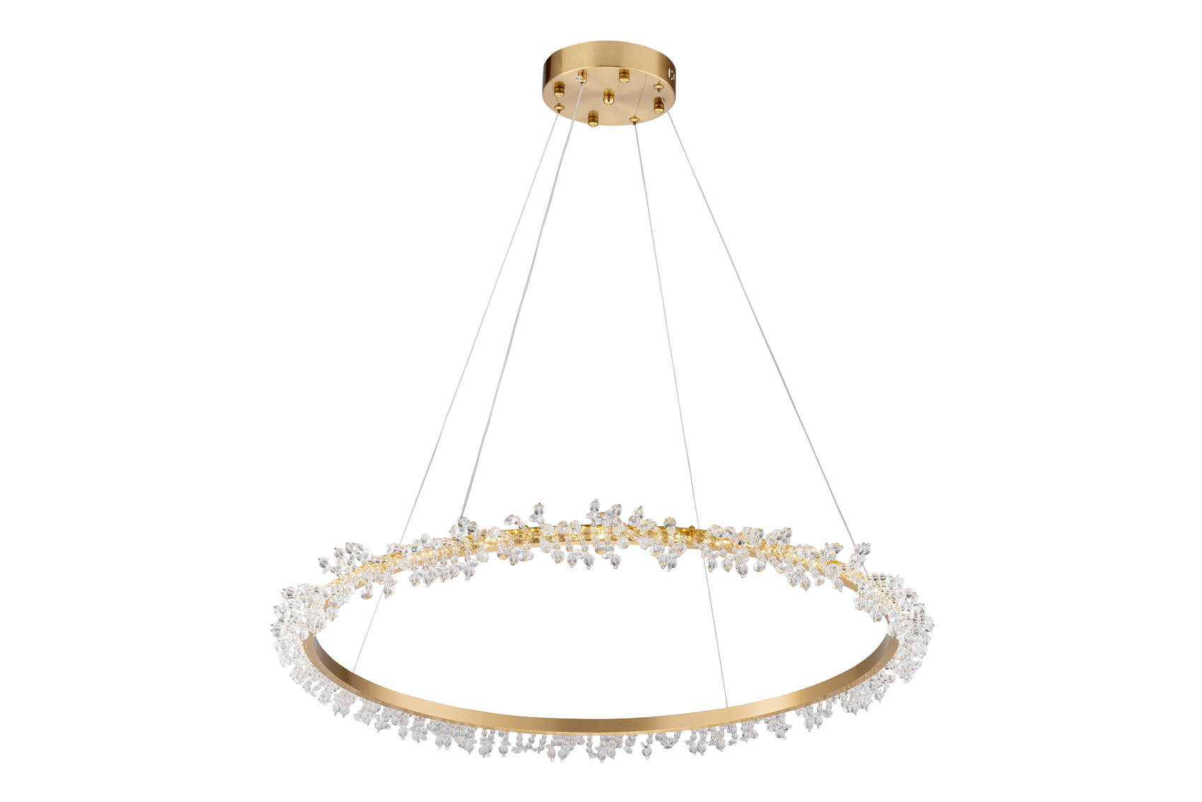 Люстра  800*1000, LED, 48W 4000K NewRgy LED 555P-800 BRONZE+CL, BRONZE+CL