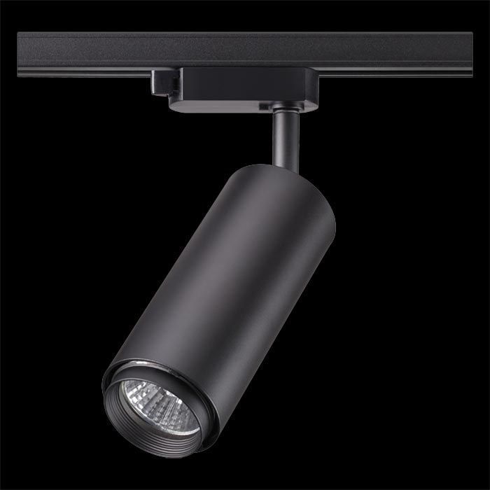 Трековый светильник Novotech Pipe 370414, черный, 23.6x6x6см, GU10, 50W