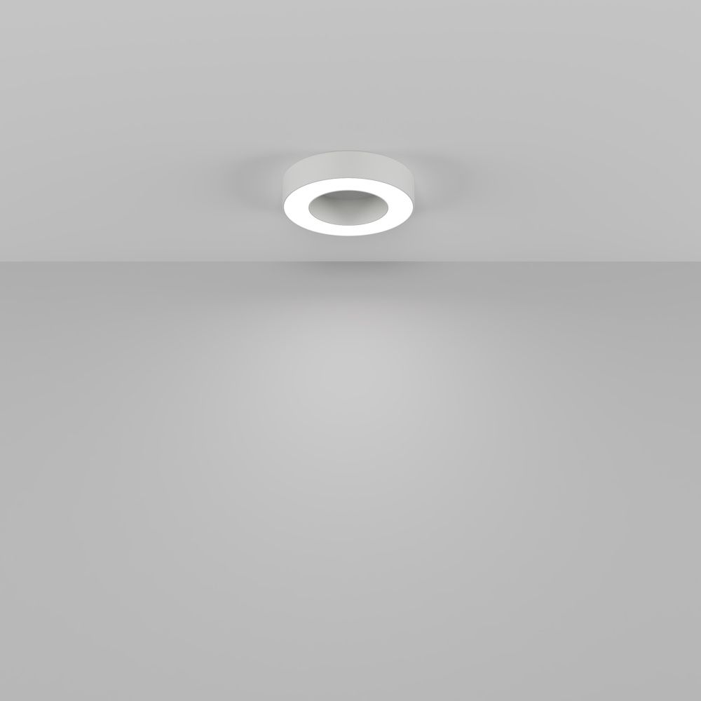 Потолочный светильник 30*6 см, *LED*24W, 4000K, Maytoni Lua C093CL-24W4K-W, Белый