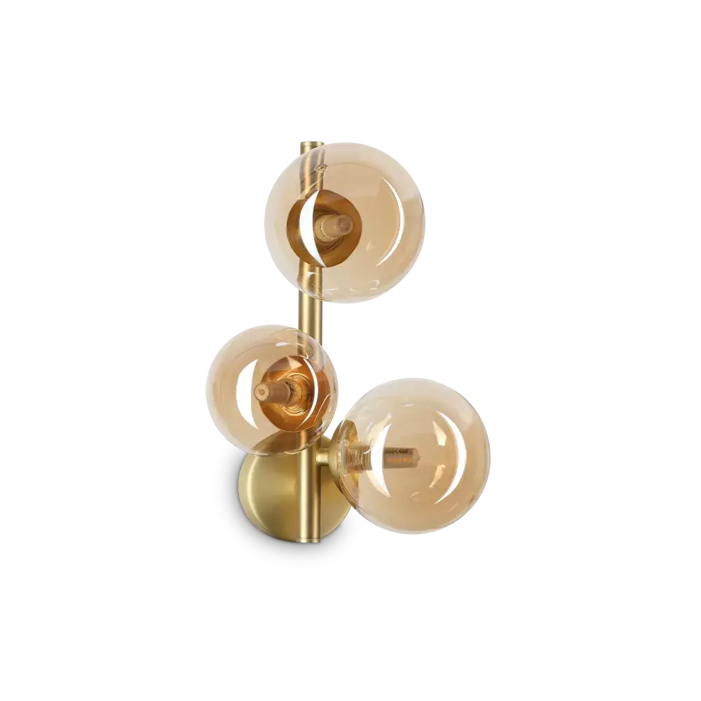 Светильник настенный бра ideal lux Perlage AP3 макс.3х15Вт G9 322742.  см