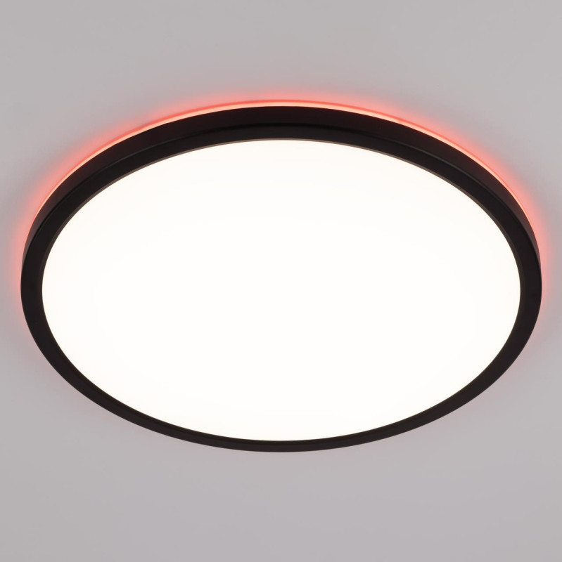 Светильник с пультом 40*2,5 см, LED+RGB 40W CL738321EL Бейсик Лайн Черный