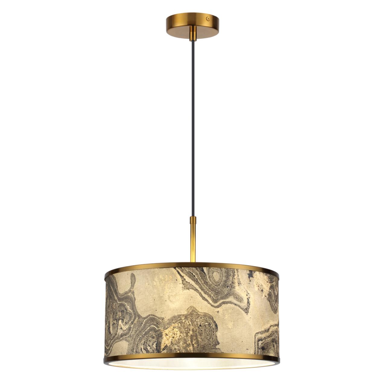 Подвес 38*38*202,9 см, 1 Е27*10W, Odeon Light Bergi, античная бронза 5064/1