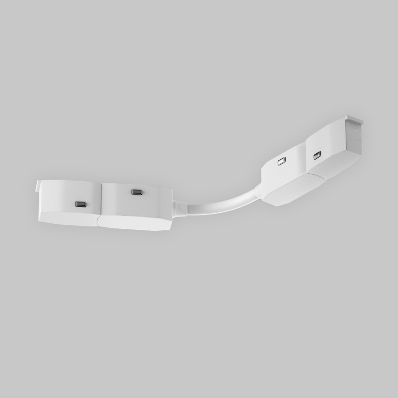 Комплектующие для трековой системы 1,6*18,9*1,8 см, - -W, К, Белый Maytoni Accessories for tracks Exility TRA034CS-W