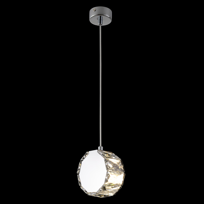 Светильник подвесной 11 см, Crystal Lux BESO SP1, хром